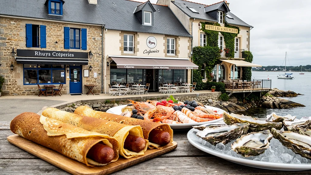 Trois crêperies de Rhuys départagées à la galette-saucisse