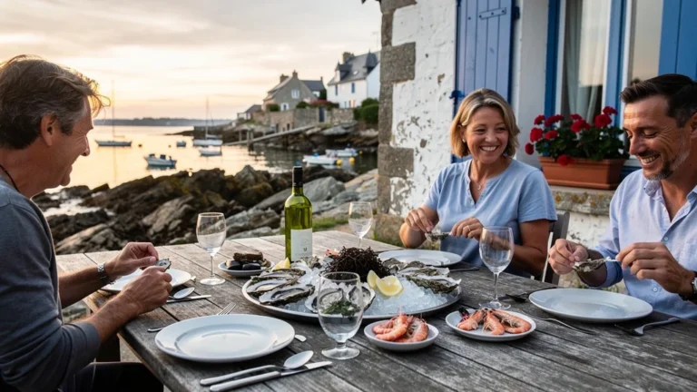 Un dîner de retour de pêche chez l'habitant à Port-Navalo